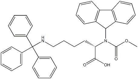 Fmoc-Lys(Trt)-OH Structural