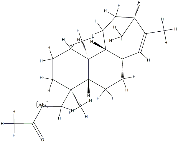 Kauren-18-ol, acetate, (4beta)- Structural