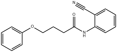 N-(2-cyanophenyl)-4-phenoxybutanamide Structural