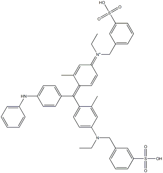 Benzenemethanaminium,N-ethyl-N-[4-[[4-[ethyl[(3-sulfophenyl)methyl]amino]-2-methylphenyl][4-(phenylamino)phenyl]methylene]-3-methyl-2,5-cyclohexadien-1-ylidene]-3-sulfo-,inner salt, sodium salt (1:1)