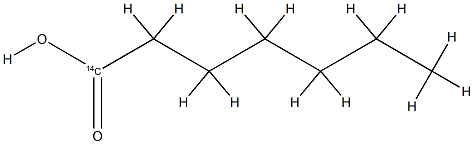 HEPTANOIC ACID-CARBOXY-14C Structural