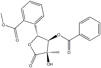 D-Ribonic acid, 2-C-methyl-, γ-lactone, 3,5-dibenzoate Structural