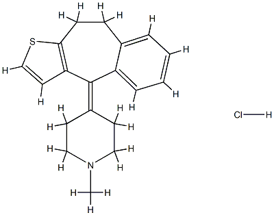 pizotyline hydrochloride Structural