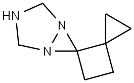 Dispiro[cyclopropane-1,1-cyclobutane-2,6-[1,3,5]triazabicyclo[3.1.0]hexane] Structural