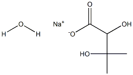 Sodium DL-α,β-dihydroxyisovalerate hydrate Structural