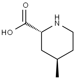 rel-(2R,4R)-4-Methyl-2-piperidinecarboxylic acid Structural