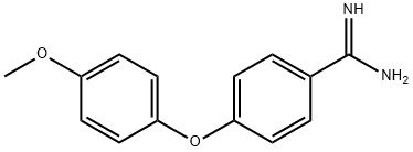 4-(4-methoxyphenoxy)benzene-1-carboximidamide Structural