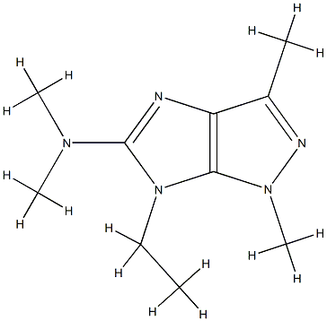 Imidazo[4,5-c]pyrazol-5-amine, 6-ethyl-1,6-dihydro-N,N,1,3-tetramethyl- (9CI) Structural