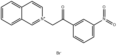 Isoquinolinium,2-[2-(3-nitrophenyl)-2-oxoethyl]-, bromide (1:1) Structural