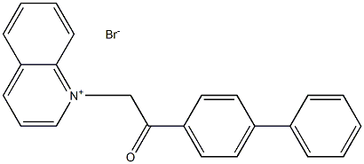 Quinolinium,1-(2-[1,1'-biphenyl]-4-yl-2-oxoethyl)-, bromide (1:1) Structural