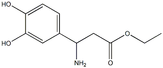 Benzenepropanoic acid, ba-amino-3,4-dihydroxy-, ethyl ester (9CI) Structural