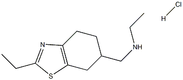 Ethyl-2 (N-ethylaminomethyl)-6 tetrahydro-4,5,6,7-benzo(d)thiazole chl orhydrate [French]