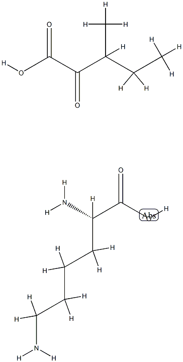 L-lysine mono[(±)-3-methyl-2-oxovalerate] Structural