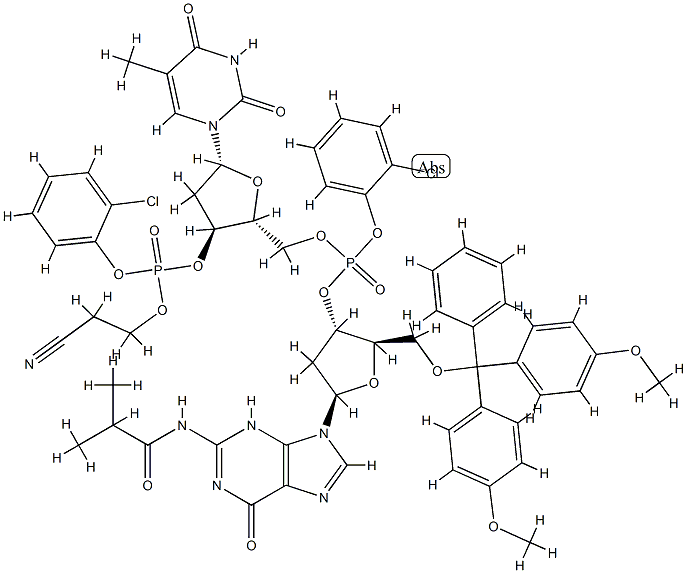 FULLY PROTECTED DEOXYNUCLEOTIDE DIMER D( GPTP) Structural