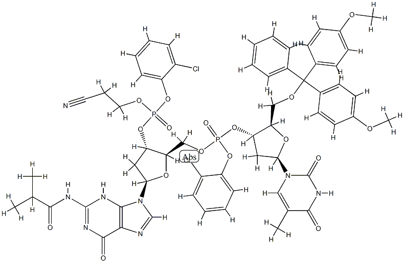 FULLY PROTECTED DEOXYNUCLEOTIDE DIMER D( TPGP) Structural