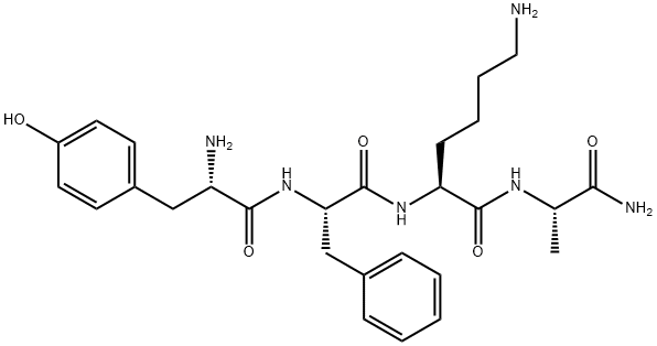 H-Tyr-Phe-Lys-Ala-NH2 Structural
