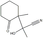 Cyclohexaneacetonitrile,  -alpha--hydroxy--alpha-,1-dimethyl-2-oxo- Structural