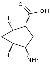 Bicyclo[3.1.0]hexane-2-carboxylic acid, 4-amino-, (1R,2R,4S,5S)-rel- (9CI) Structural