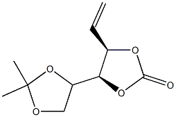 D-arabino-Hex-1-enitol, 1,2-dideoxy-5,6-O-(1-methylethylidene)-, cyclic carbonate (9CI) Structural