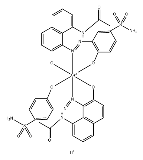 hydrogen bis[N-[7-hydroxy-8-[[2-hydroxy-5-sulphamoylphenyl]azo]-1-naphthyl]acetamidato(2-)]chromate(1-) 