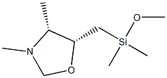 Oxazolidine, 3,4-dimethyl-5-[[(trimethylsilyl)oxy]methyl]-, (4R,5R)-rel- (9CI) Structural