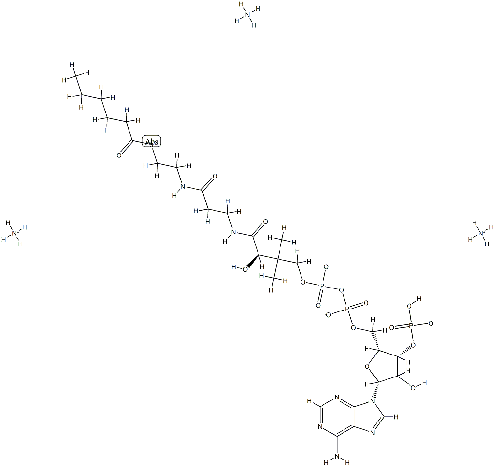 hexanoyl CoenzyMe A (aMMoniuM salt) Structural