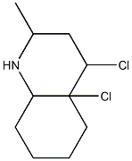 Quinaldine, 4,4a-dichlorodecahydro-, stereoisomer (8CI) Structural