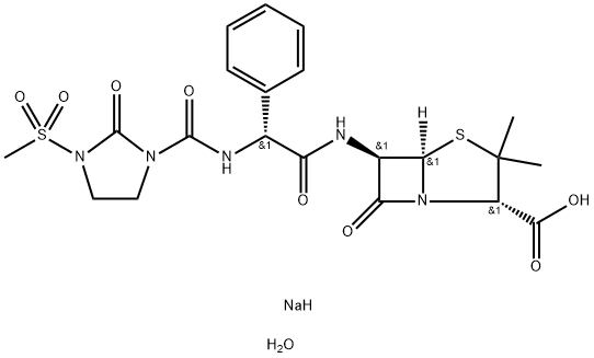 Mezlocillin sodium monohydrate Structural