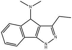 Indeno[1,2-c]pyrazol-4-amine, 3-ethyl-1,4-dihydro-N,N-dimethyl- (9CI) Structural