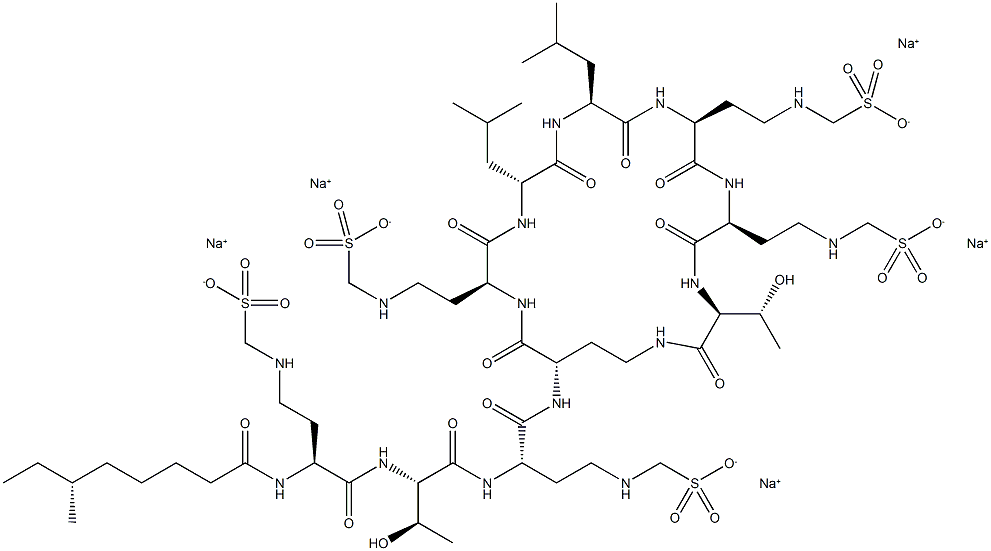 Colistin sodium methanesulfonate Structural