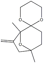 Spiro[1,3-dioxane-2,2-[8]oxabicyclo[3.2.1]octane], 1,5-dimethyl-7-methylene- (9CI) Structural