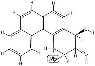 trans-1-alpha,2-alpha-Epoxy-1,2,3,4-tetrahydrobenzo(C)phenanthrene-3-alpha,4-beta-diol Structural