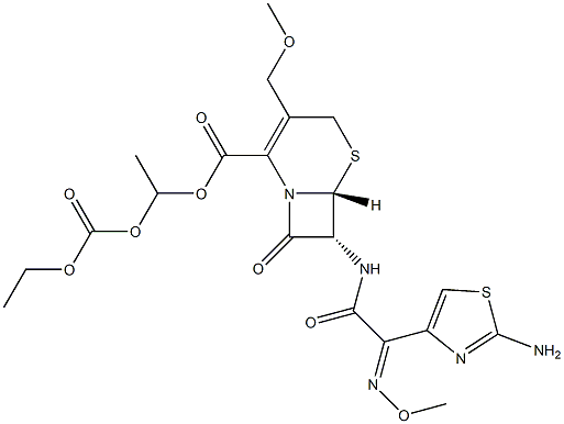 O-Desisopropyl-O-ethyl Cefpodoxime Proxetil Structural