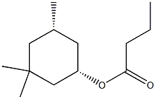 Butanoic acid, (1R,5R)-3,3,5-trimethylcyclohexyl ester, rel- (9CI) Structural