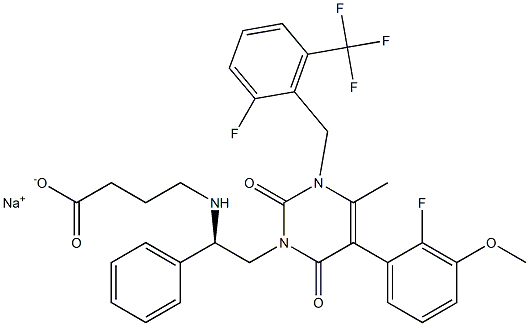 Elagolix Sodium Structural