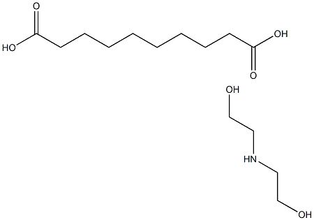 sebacic acid, compound with 2,2'-iminodiethanol Structural