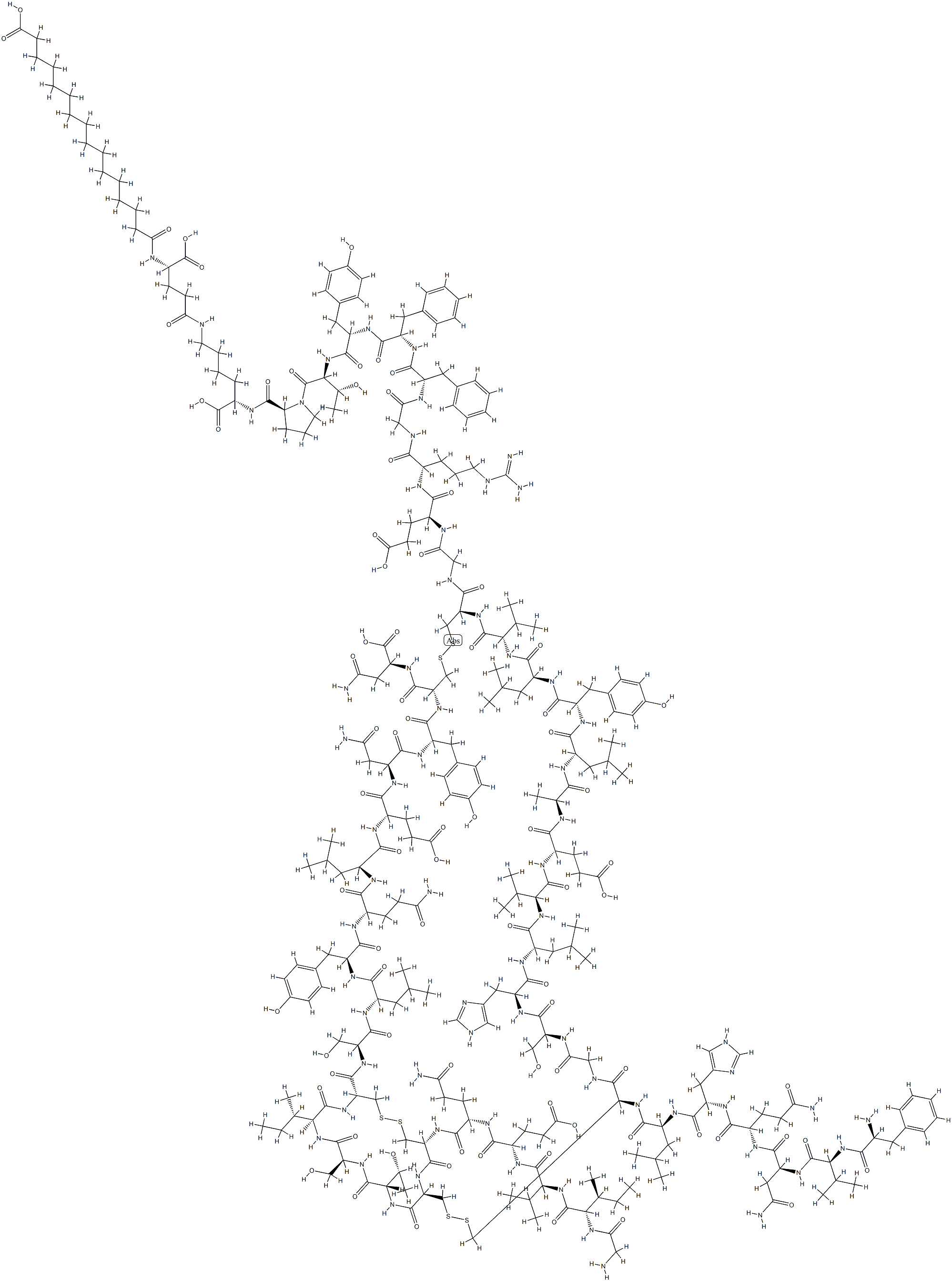 Insulin degludec Structural