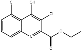 Kynurenic  acid,  3,5-dichloro-,  Et  ester  (5CI) Structural