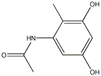 o-Acetotoluidide,  3,5-dihydroxy-  (5CI) Structural