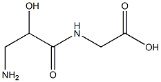 Glycine,  N-(-bta--amino--alpha--hydroxypropionyl)-  (3CI) Structural