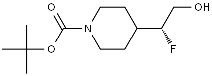 tert-butyl 4-(1-fluoro-2-hydroxyethyl)piperidine-1-carboxylate Structural