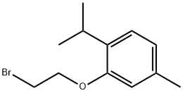 2-(2-bromoethoxy)-1-isopropyl-4-methylbenzene Structural