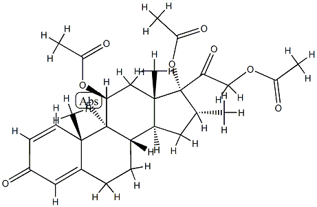 Dexamethasone, 11,17,21-triacetate Structural