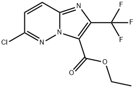 ethyl 6-chloro-2-(trifluoromethyl)imidazo[1,2-b]pyridazine-3-carboxylate Structural