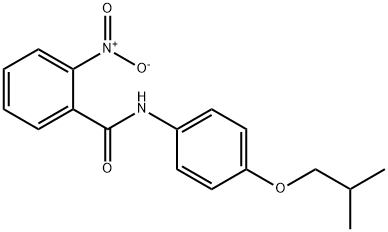 N-(4-isobutoxyphenyl)-2-nitrobenzamide Structural