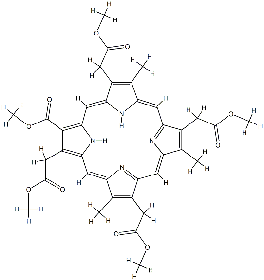 PENTACARBOXYLPORPHYRIN I PENTAMETHYL ESTER Structural