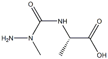 L-Alanine,N-[(1-methylhydrazino)carbonyl]-(9CI) Structural
