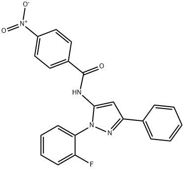 N-[1-(2-Fluorophenyl)-3-phenyl-1H-pyrazol-5-yl]-4-nitrobenzamide