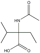 Valine  N-acetyl-,  -alpha--ethyl-  (4CI) Structural