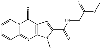 methyl 2-(1-methyl-4-oxo-1,4-dihydropyrido[1,2-a]pyrrolo[2,3-d]pyrimidine-2-carboxamido)acetate Structural